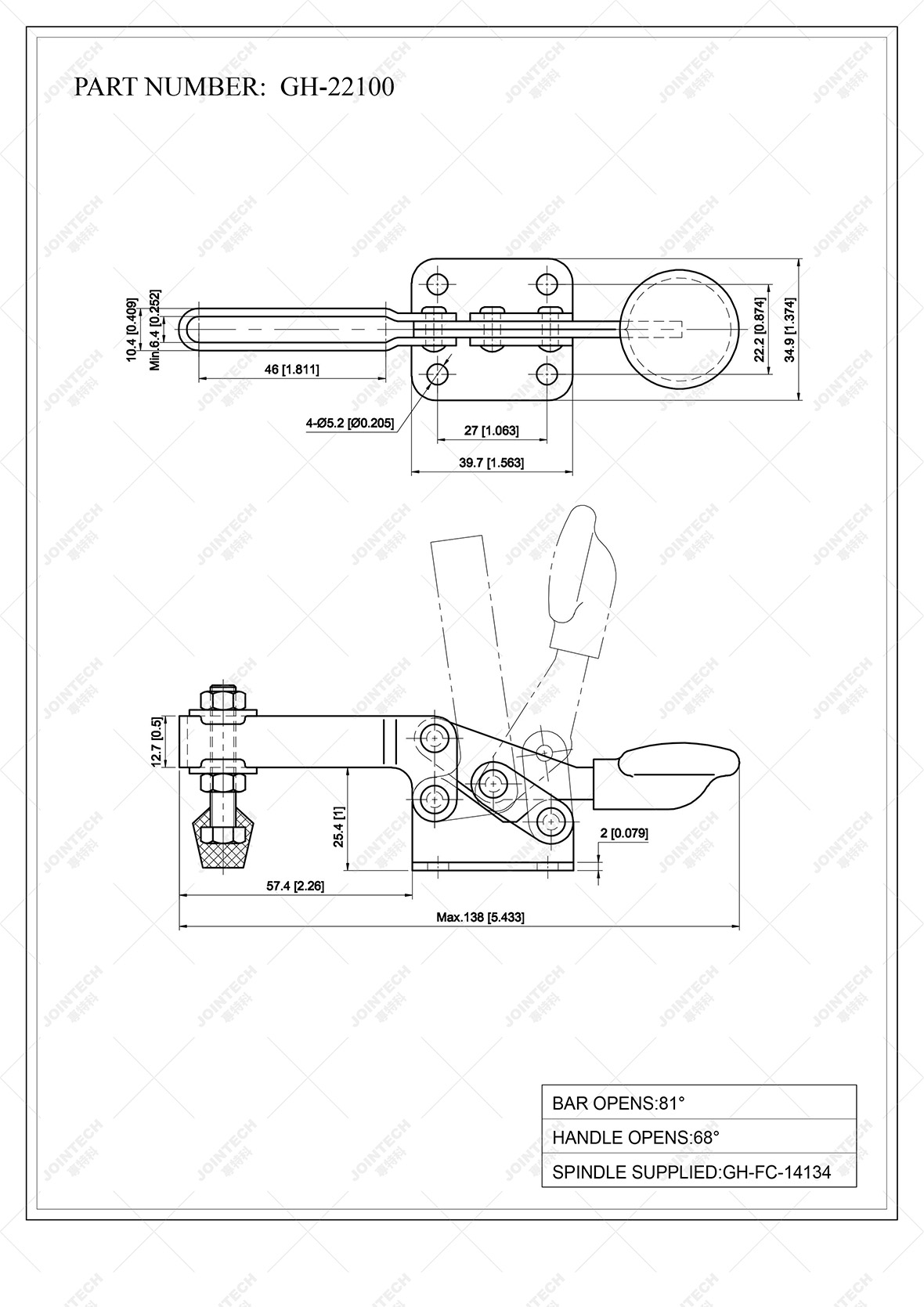 Metal Horizontal Toggle Clamp Use For Injection Molding Ring Buy