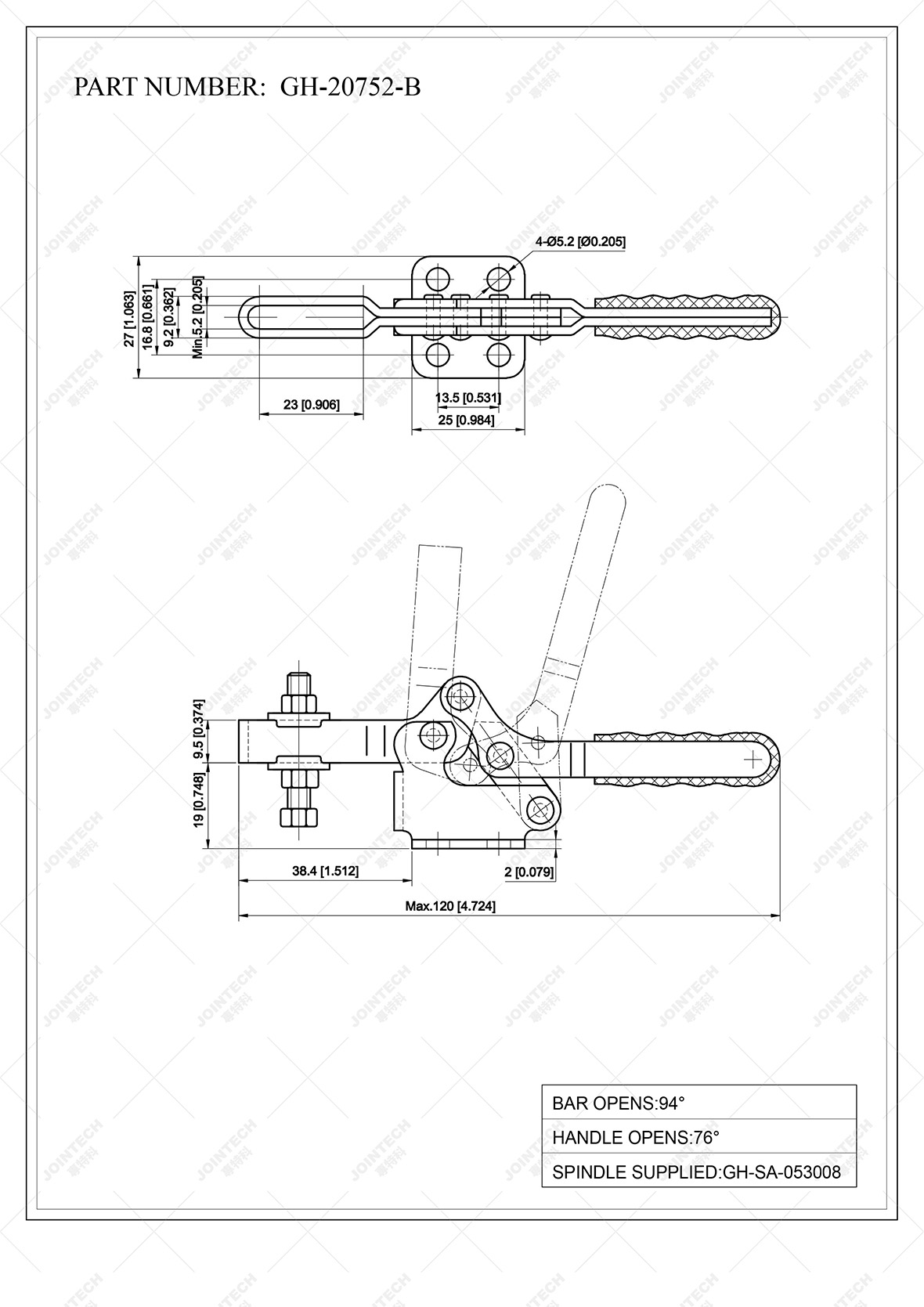 Hold Down Horizontal Toggle Clamp Use For Streching Machine Buy