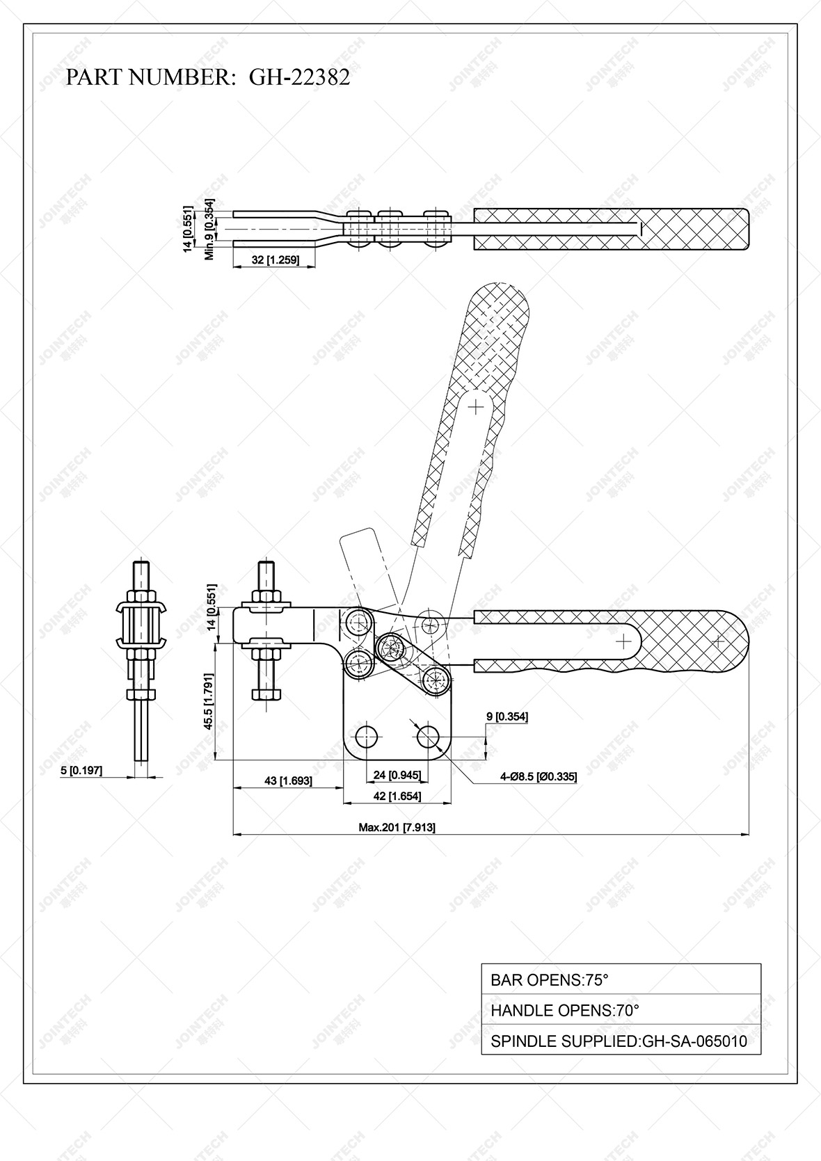 Horizontal Toggle Clamp Use On Elevator Manufacturing Buy Horizontal