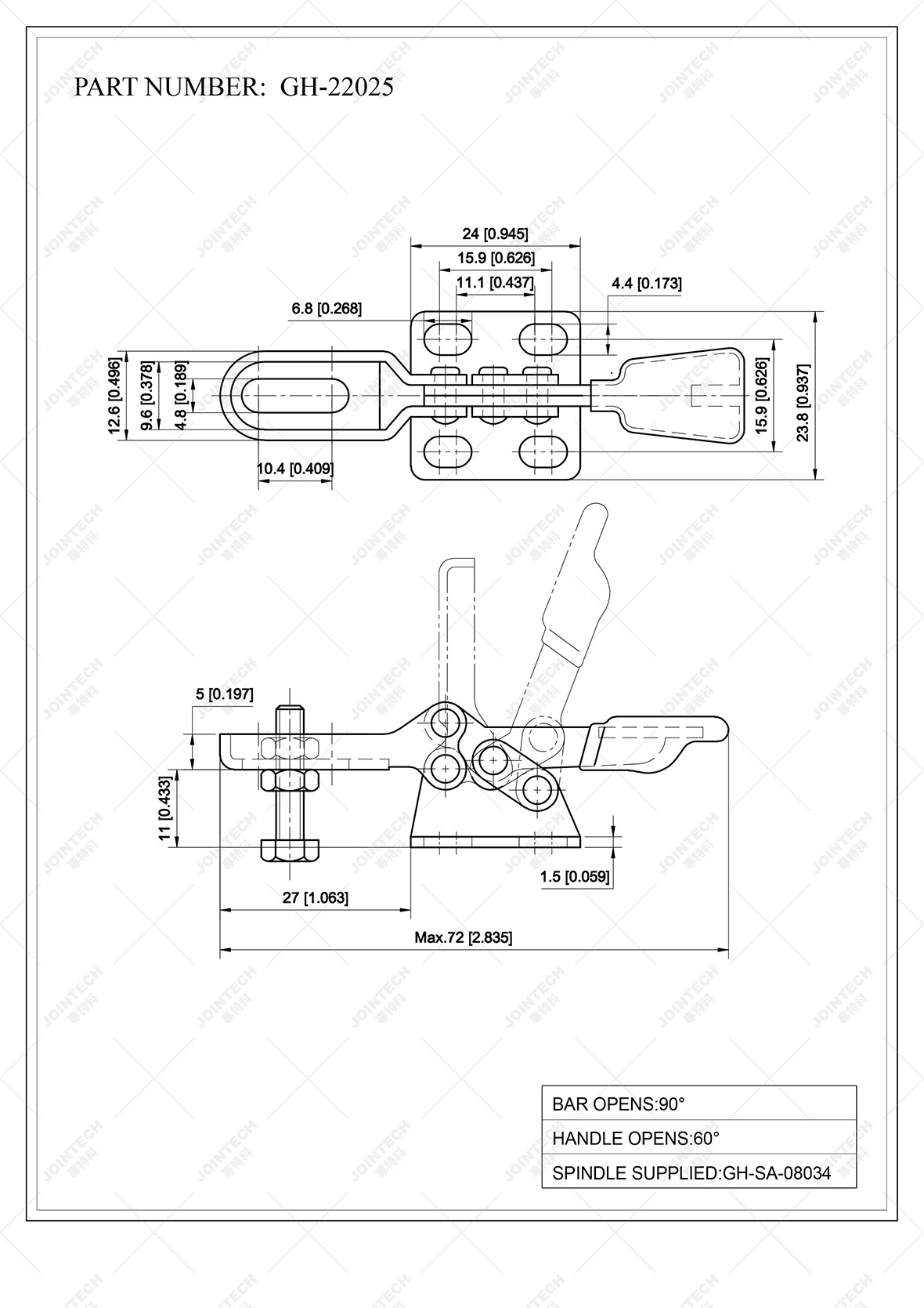 Handle Horizontal Toggle Clamp Use For Boring Machine Buy Horizontal