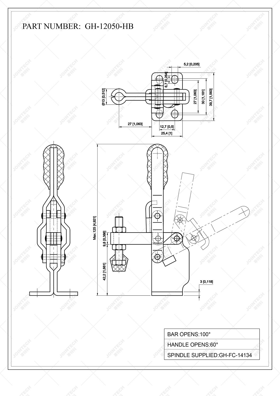 Fixed Holding Bar High Base Handle Vertical Toggle Clamp Buy Vertical