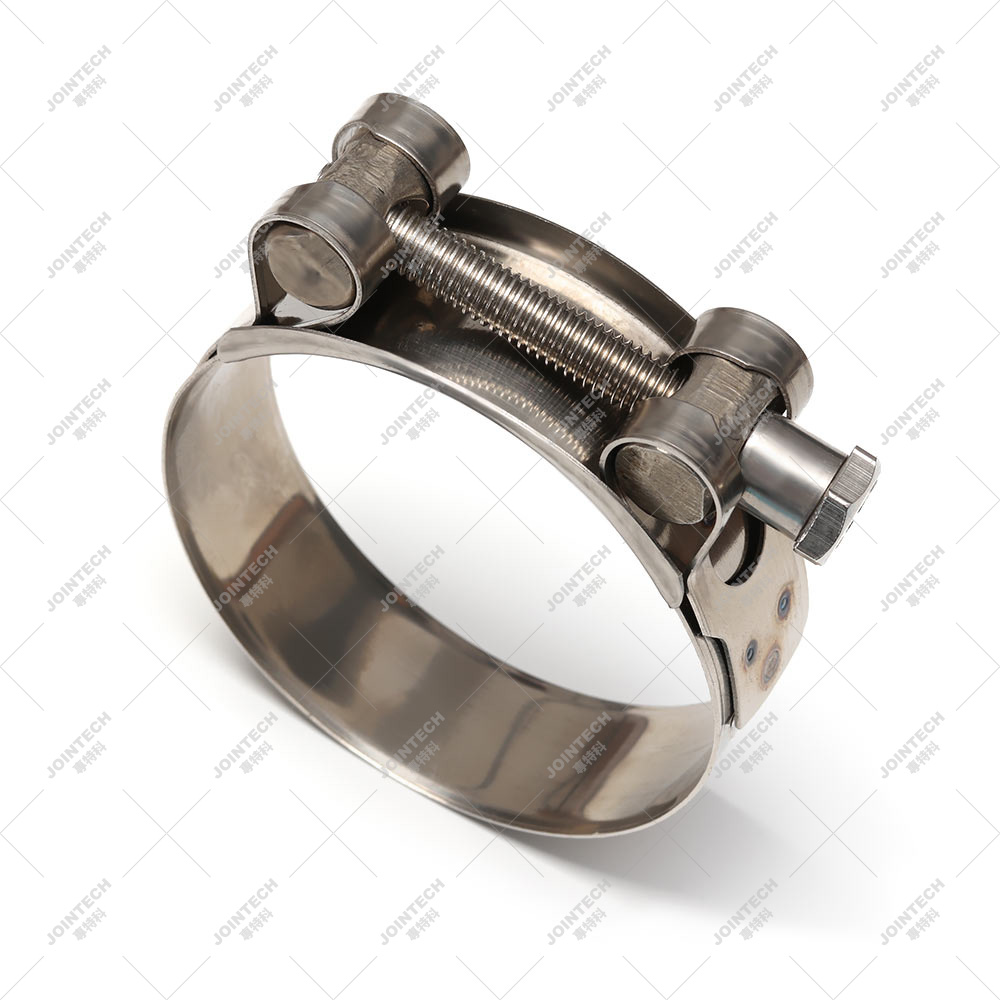 Stainless Steel T-Bolt Heavy Duty Adjustable Hose Clamp